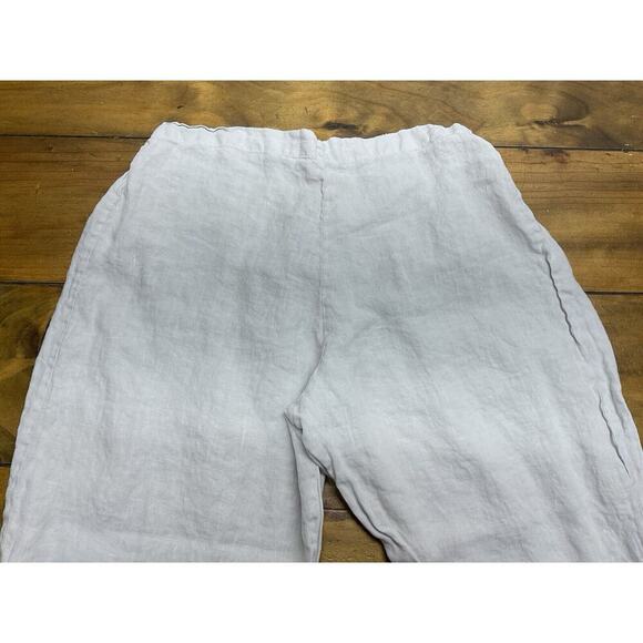 Bryn Walker Pants Womens Size Large Off White Stretch Waist Linen - Picture 3 of 9